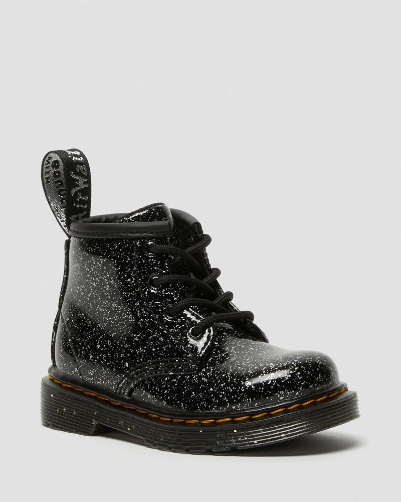 Botas Casuales Dr Martens Infant 1460 Glitter Ankle Niños Negros | MX 163YXF